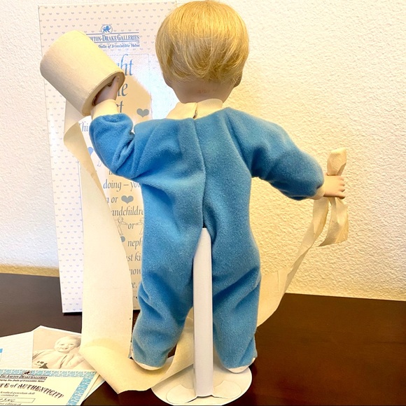 Ashton Drake “Catch Me if You Can” Porcelain Boy Doll Stevie in PJ’s - Picture 2 of 8
